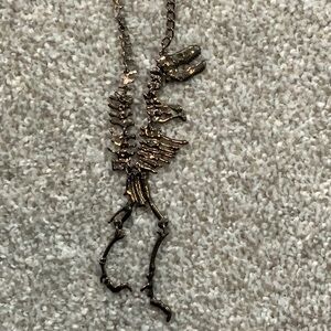 Black Stainless T-Rex Necklace